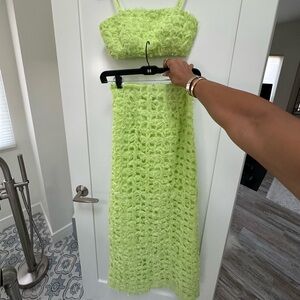 Aje Quintette Textured 2 piece lime green - size 4AU (0 US)